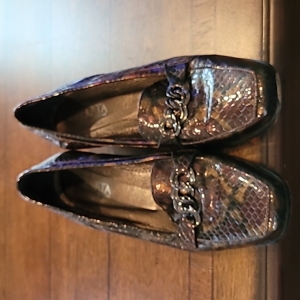 Italian patent loafers